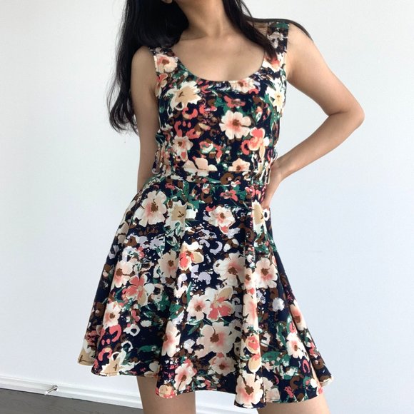 Urban Outfitters Floral Print Mini Dress